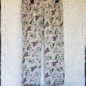 Light Gray Christmas Cats Pajama Pants